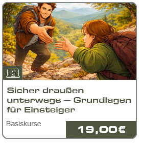 Kursübersicht: Sicher draußen unterwegs – Grundlagenkurs Outdoor Einsteiger